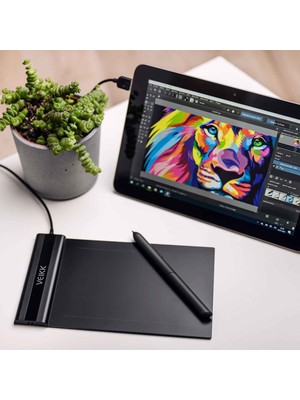 Monozone Veikk Çizim Tableti S640 6x4 8192 Levels 5080 Lpı Grafik Tablet Kalem 8192 Basınç Seviyesi