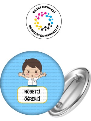 Nöbetçi Öğrenci Rozet 5 Adet