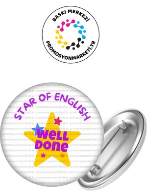 Star Of English Öğrenci Rozet 5 Adet