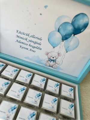 Mynil Hoşgeldin Bebek Çikolatası - 72 ' Li - Hastane Çikolatası , Doğum Çikolatası 72 Li Çikolata Kutusu