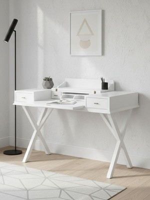 Gazzini Furniture Roma Cross Klasik Ahşap Çalışma Masası