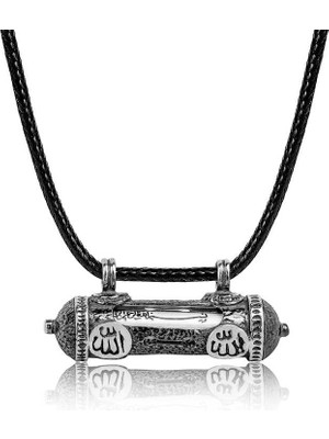 Gümüş Allah Yazılı Cevşen Dualı Kolye