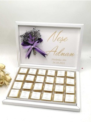 Mynil Kız Isteme Çikolatası Söz Nişan Çikolatası Karton Kutu