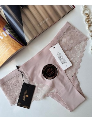Intive Lingerie Orijinal Lazer Kesim Üstün Kalite Spandex Invisible Dikişsiz Dantelli Slip/tanga - 2800