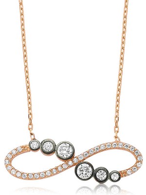 Gümüş Su Yolu Sonsuzluk Bayan Kolye