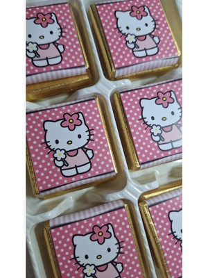 Mynil Hello Kitty Figürlü %100 Sütlü Çikolata 30'lu - Çocuklara Özel Hediyelik Bayram Çikolatası