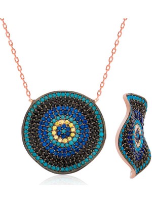 Gümüş Nazar Bayan Kolye