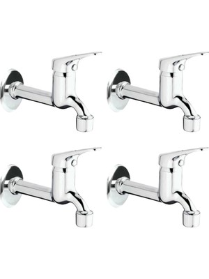 Epilons 4lü Aç Kapa Mix Lavabo Musluk Wc Lavabo Uzun Musluk Perlatörlü