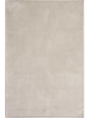 Hoom Rugs Akik 8613 Bej Modern Makine Halısı