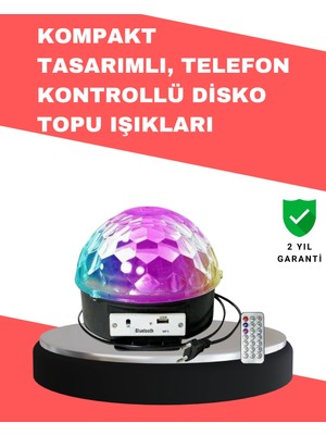 Epilons Çok Renkli LED Masaüstü Disko Topu Parti Aydınlatma Cihazı