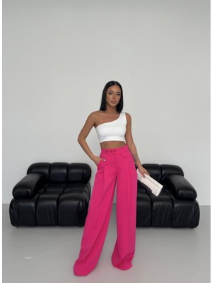 Etiler Collection Üç Düğme Detayli Palazzo Pantolon