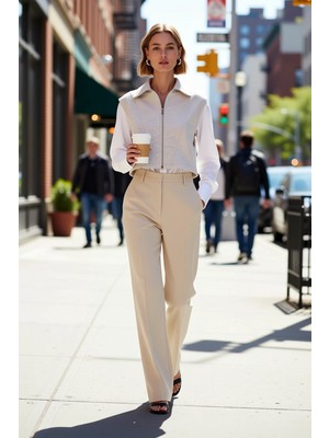 Benerly Kadın Dik Yaka Fermuarlı Kolsuz Ay Kol Kalın Yelek Relaxed Rahat Kalıp Crop Boy Örme Penye Kumaş