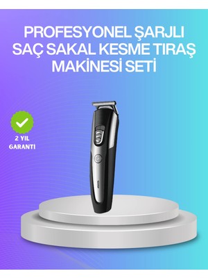 Epilons Kablosuz Saç Sakal Kesme Makinesi Kuaför Tipi Hassas Kesim