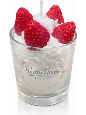✅ Warmhome Studio Çilek Kokulu Bardak Mum 190CC