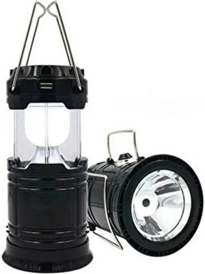 Epilons Solar Şarjlı Güneş Enerjili Fan Kamp Feneri Güneş Paneli Kamp Şarjlı Işıldak USB Şarj