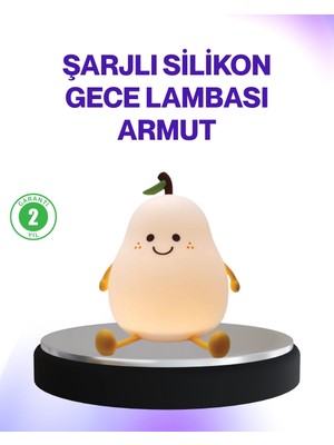 Epilons Şarjlı Armut Masa Lambası Renk Değiştiren LED Gece Işığı