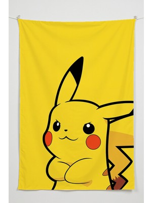 Charmbi Pokemon Duvar Örtüsü – Çok Renkli Anime Temalı Kumaş Oda Dekoru Tapestry