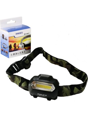 Epilons Police PC-1917 Cob 3xaaa Pilli LED Kafa Feneri