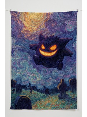 Charmbi Pokemon Duvar Örtüsü – Çok Renkli Anime Temalı Kumaş Oda Dekoru Tapestry