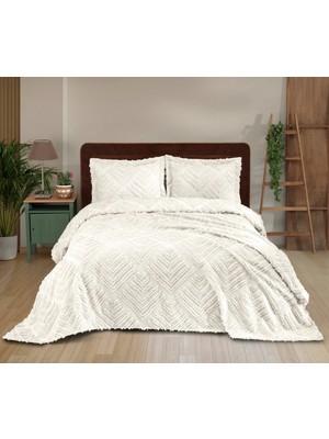 Danteel Home Valencia 3 Parça Çift Kişilik Pike Takımı Krem