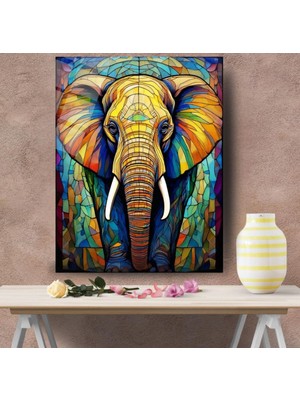 Glitglass Doğanın Dev Güzelliği – Fil Figürlü Cam Tablo