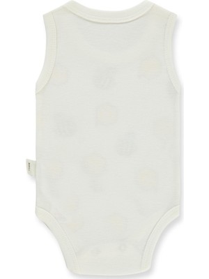 Civil Baby Arı Empirme Baskılı Sfr.kol1-36 Ay Çıtçıtlı Badi - Ekru 24-36 Ay