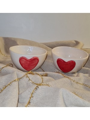 Senseoftouch Kalp Çerezlik Kase El Yapımı Seramik