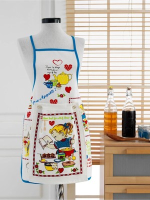 Coton Delux %100 Pamuk Su Geçirmez Havlulu Mutfak Önlüğü |  Profesyonel Kullanım