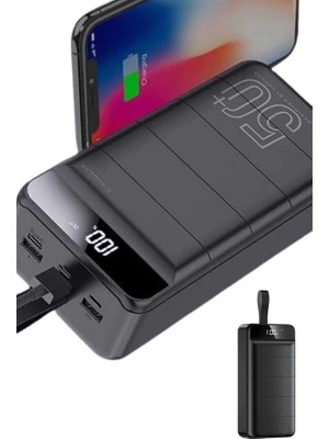 Eco Lounge Hızlı Taşınabilir 50.000 Mah Powerbank LED Ekran Android ve Ios Uyumlu