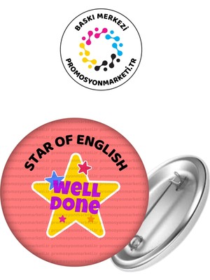 Star Of English Öğrenci Rozet 5 Adet