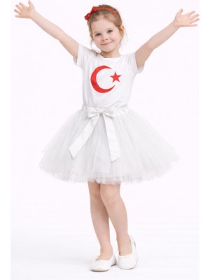 Mavimoure Kız Çocuk 23 Nisan 29 Ekim 10 Kasım Gösteri Alt-Üst Takım