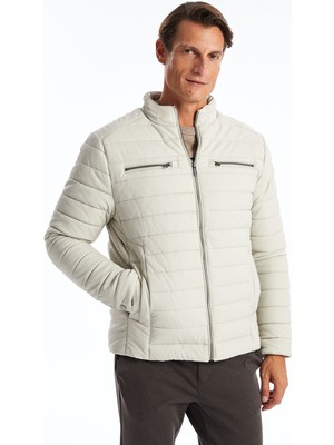 Lc Waikiki Yeni Sezon Standart Kalıp Dik Yaka Erkek Deri Görünümlü Mont