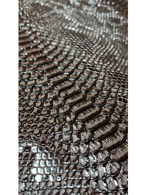 Timsah Desen Suni Deri 100 x 140 -Kahverengi
