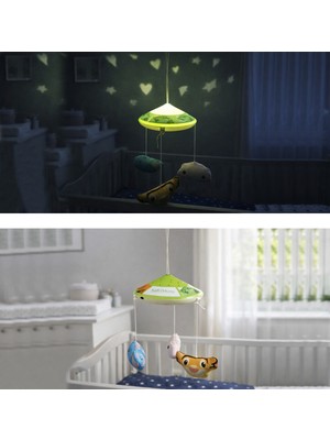 Chubby Baby Bebek Gece Lambası – Yıldız ve Kalp Yansıtmalı, Asılabilir Uyku Lambası