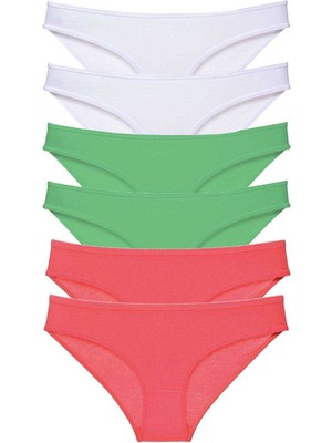 Beta Moda Hub 6 Adet Süper Eko Set Likralı Kadın Slip Külot 552