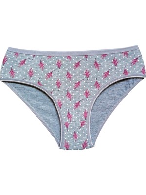 Beta Moda Hub Pamuklu Geniş Kenarlı Likralı Desenli Bato Kadın Külot Desen 2