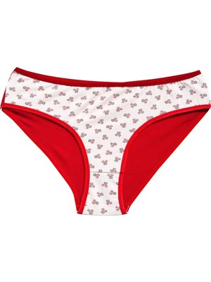 Beta Moda Hub Pamuklu Geniş Kenarlı Likralı Desenli Bato Kadın Külot Desen 6