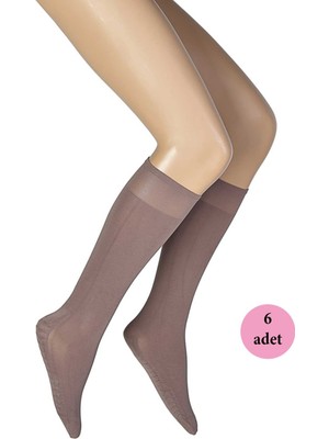 Beta Moda Hub 6 Adet Masaj Kadın Çorap Vizon 86