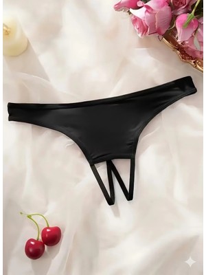 Dodes Dodes Kadın Siyah Ağ Bölgesi Açık Külot TG270058