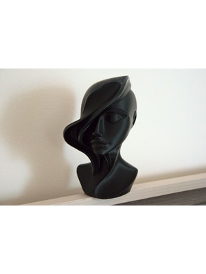 Reltego Relhome Dekoratif Kadın Figürü Biblo Siyah