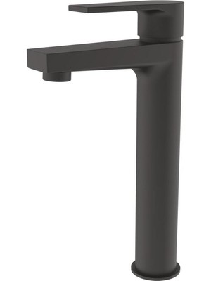 Creavit Sharp Mat Siyah Uzun Lavabo Bataryası SR6500S
