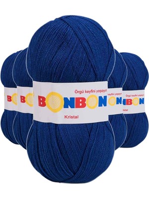 Beta Moda Hub 5 Adet Kristal El Örgü Lif Ipi Mavi 98488