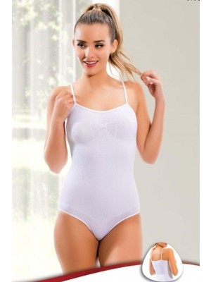 Beta Moda Hub Korseli Çıtçıtlı Body Alttan Çıtçıtlı Body Atlet Korse 17500 - Beyaz