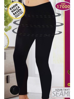 Beta Moda Hub Korseli Dikişsiz Iz Yapmaz Bayan Uzun Tayt 17000 Siyah