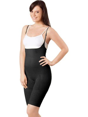 Beta Moda Hub Elit Life Kadın Boy Dikişsiz Toparlayıcı Korse Siyah 895