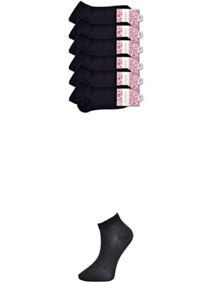 Beta Moda Hub Siyah Kadın Bilek Çorap 6 Çift