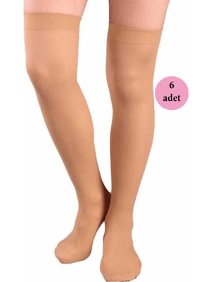 Beta Moda Hub 6 Adet Mus Kaçmaz Lastikli Çorap 70 Denye 38 Bronz