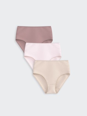 Lc Waikiki Yeni Sezon Büyük Beden Yüksek Bel Düz Klasik Külot 3'lü