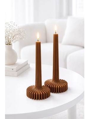 Bayan Rottenmeier Antik Sütun Mumlar (2'li - 3 'lü - 4'lü)