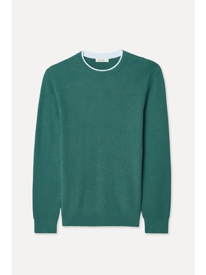 Örgülü Bisiklet Yaka Kazak